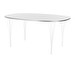 Dining Table B613, “Superellipse”, White/White, 120 x 180 cm